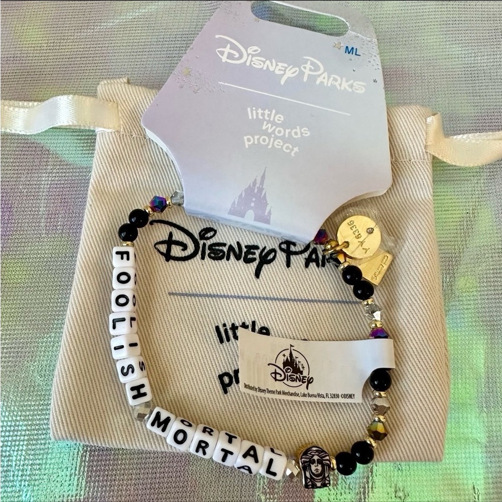 NWT Disney x Little Words Project Foolish Mortal Bracelet - M/L